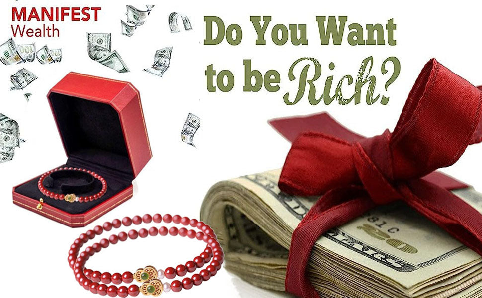 FengShui Calabash Cinnabar Bracelet, Feng Shui Cinnabar Calabash Bracelet for Men Women, Feng Shui Bracelets for Wealth and Protection Good Luck Money Amulet (1Pcs)