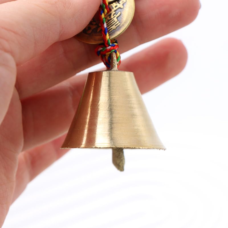 2Pcs Chinese Feng Shui Bell for Wealth and Safe Peace and Success Feng Shui Element Door Chime or Decor