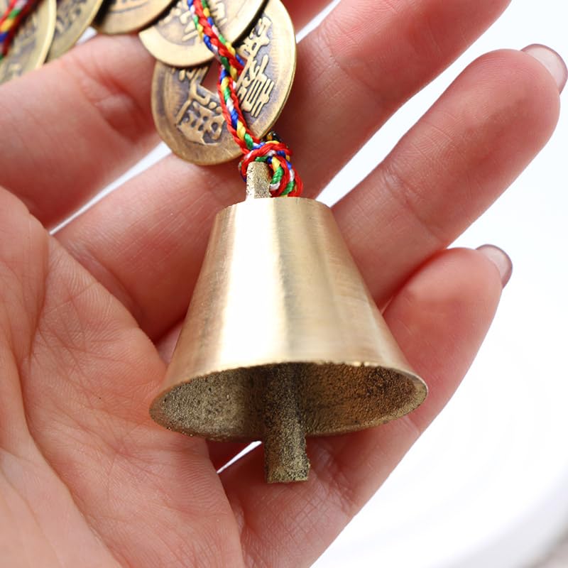 2Pcs Chinese Feng Shui Bell for Wealth and Safe Peace and Success Feng Shui Element Door Chime or Decor